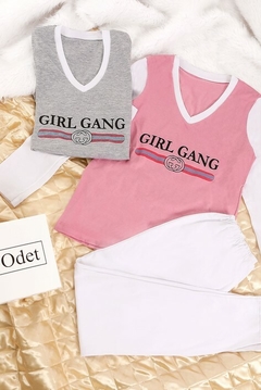 Pijama de Jersey Odet Art 412 Estampado Girl Gang