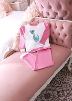 Pijama de Jersey Odet Art 210 Estampado Nena Dino