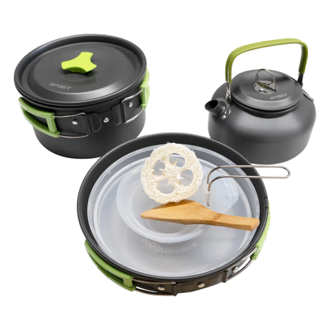 Set de Cocina Para Camping Marmita Spinit