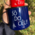 Caneca esmaltada "Sô do Céu" (azul - grande)