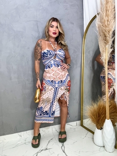 Vestido Samara ( estampa azul)