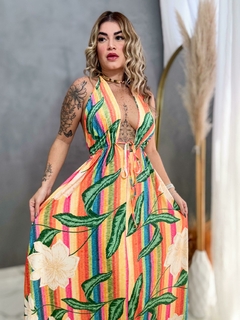 Vestido estampa flor - comprar online