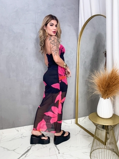 Vestido zafira ( estampa rosa) na internet