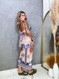 Vestido Samara ( estampa azul) - comprar online