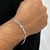 Pulseira de Prata 3x1 4mm na internet