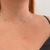 Chocker em Prata Corações