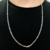 Corrente de prata 3x1 3mm 70cm - comprar online