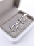 Aliança em Prata 3mm Zircônia Azul - comprar online