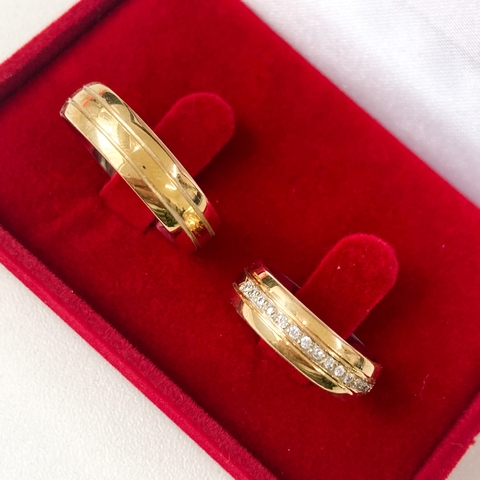 Aliança moeda antiga Amsterdã 6mm - comprar online