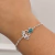 Pulseira em prata pedra natural Cachorrinho