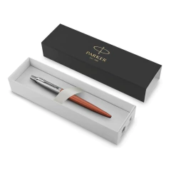 Boligrafo Parker Jotter Acero Inox Y Naranja Personalizada