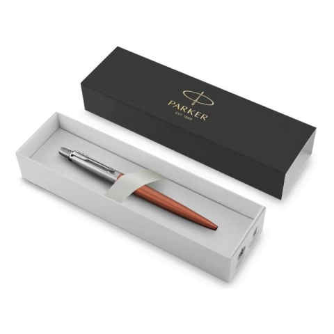 Boligrafo Parker Jotter Acero Inox Y Naranja Personalizada