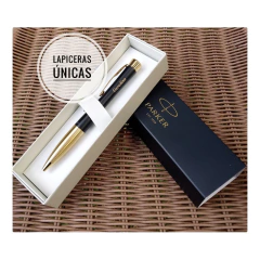 Lapicera Boligrafo Parker Urban Negro Y Dorado Personalizada en internet