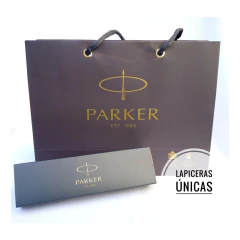 Juego Bolígrafo Y Pluma Parker Im Negro Dorado Personalizado - tienda online