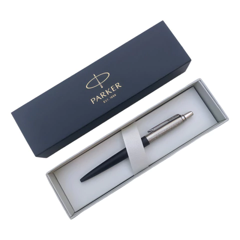 Boligrafo Parker Jotter Metal Negra Personalizada
