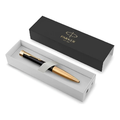 Lapicera Boligrafo Parker Urban Negro Y Dorado Personalizada - comprar online