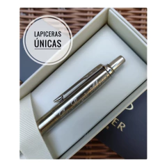 Boligrafo Parker Jotter Acero Inoxidable Plateada Grabada - tienda online