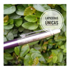 Boligrafo Parker Jotter Acero Inox Y Violeta Personalizada - tienda online