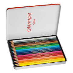 Lapiz Acuarelable Caran Dache Swisscolor Lata De 18 Colores - comprar online
