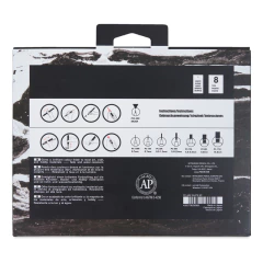 Marcadores Posca 8 Piezas Tinta Blanca - Lapiceras Únicas