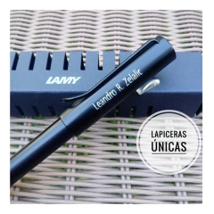 Pluma Lamy Al- Star Negra Personalizada - tienda online