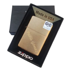 Encendedor Zippo Dorado 204b Personalizado - Lapiceras Únicas