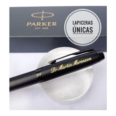 Pluma Parker Im Achromatic Negra - Lapiceras Únicas