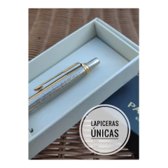 Boligrafo Parker Jotter Acero Inox Clip Dorado Personalizado