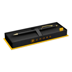 Boligrafo Cross Century Negro Clip Bañado en Oro - comprar online