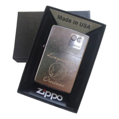 Encendedor Zippo Chrome Pure 207 Personalizado - Lapiceras Únicas