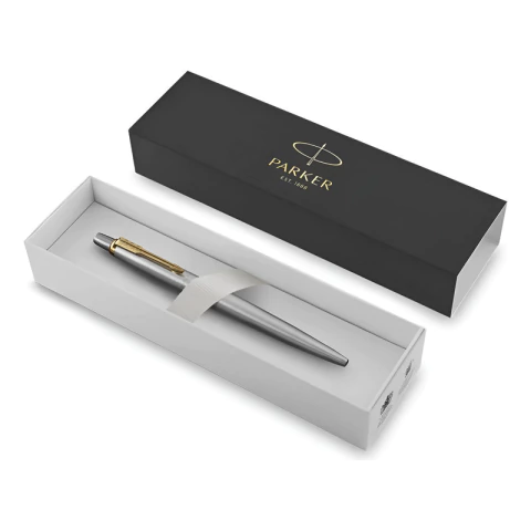 Boligrafo Parker Jotter Acero Inox Clip Dorado Personalizado - comprar online