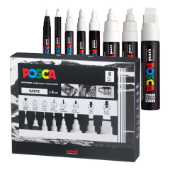 Marcadores Posca 8 Piezas Tinta Blanca