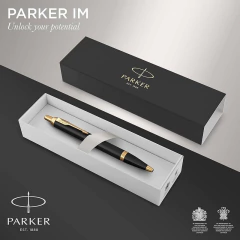 Imagen de Boligrafo Parker Im Negro con dorado