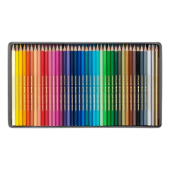 Lata Lapices Acuarelable Caran D'ache Swisscolor X40 Colores - comprar online