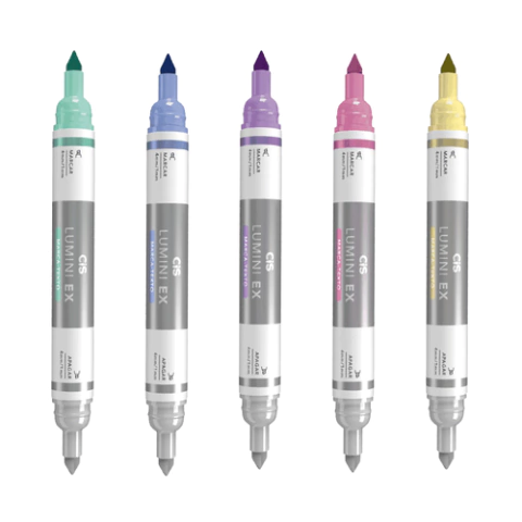 Marca Texto Apagável Ponta Dupla Lumini Ex - Cis