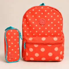 Kit Mochila + Estojo Poá