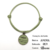 Tag de identificação pet personalizada ice green