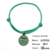 Tag de identificação pet personalizada menta