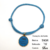 Tag de identificação pet personalizada diamante sky