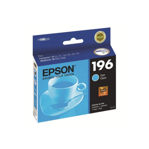 Cartucho Epson Original T197 197 196 Para Xp211 Xp201 Cyan - comprar online