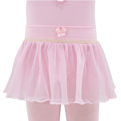 Saia Jersey com Lurex e Cos Poliline Dourado infantil Ballare