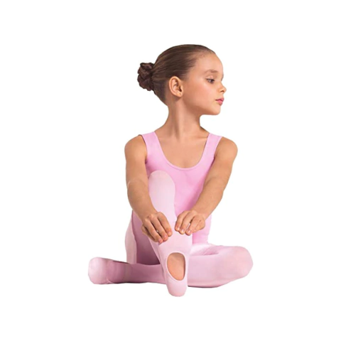 Meia Calça Conversível Com Fio em Lycra Infantil Só Dança