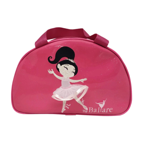 Bolsa Infantil Meia Lua Bordada em Verniz Ballare