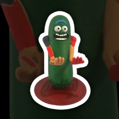 Soporte celular-joystick Pickle Rick - tienda online