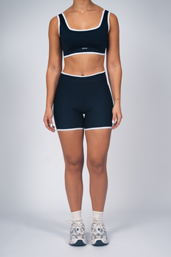 Shorts Azul Marinho e Branco - loja online