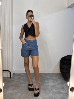 Bermuda Jeans Escura