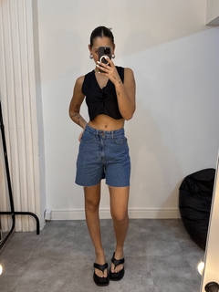Bermuda Jeans Escura - Linhava