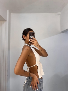 Cropped Frente Única Branco - comprar online