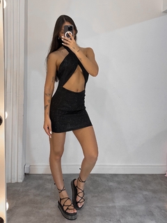 Vestido Transpassado Preto - comprar online