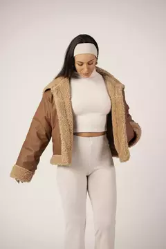 Cropped Manga Longa Nude - comprar online